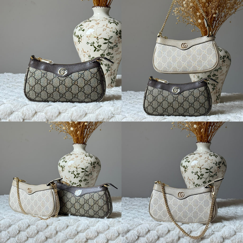Gucci Ophidia Mini GG Supreme Chain Shoulder Bag