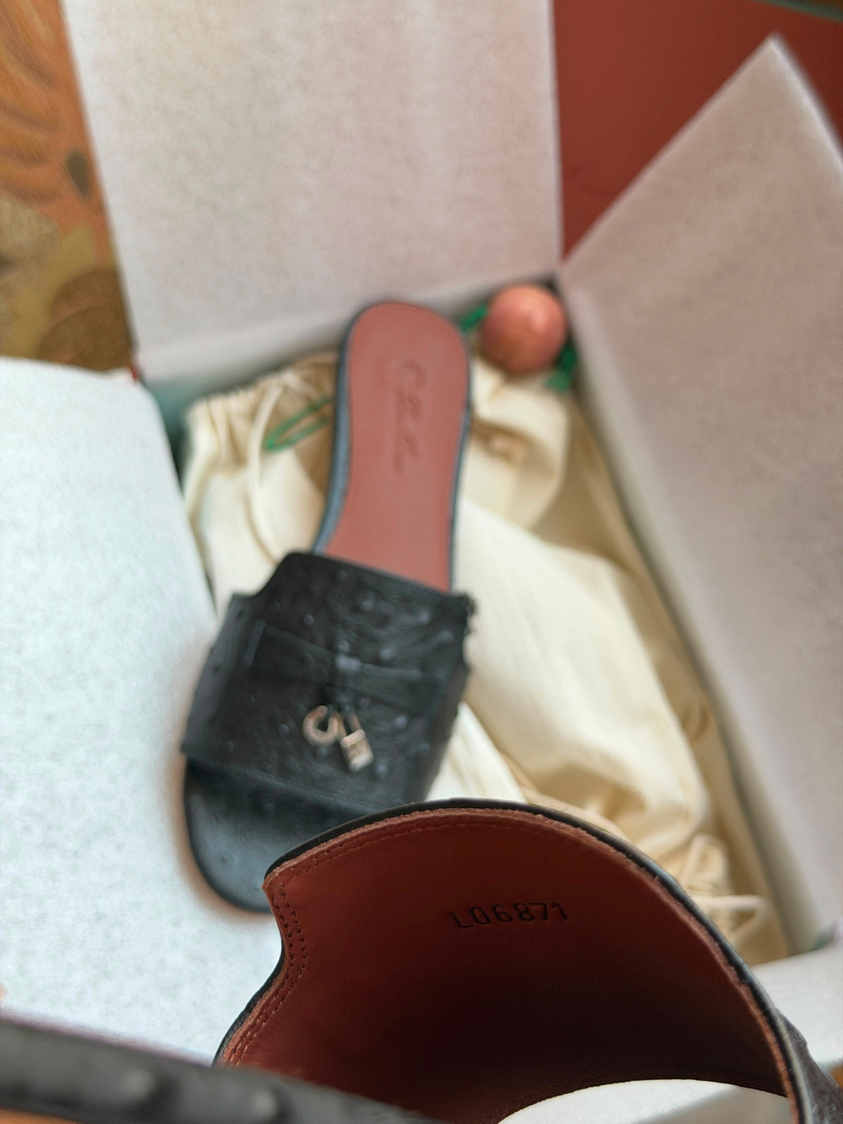 Loro Piana Leather Flat Slides