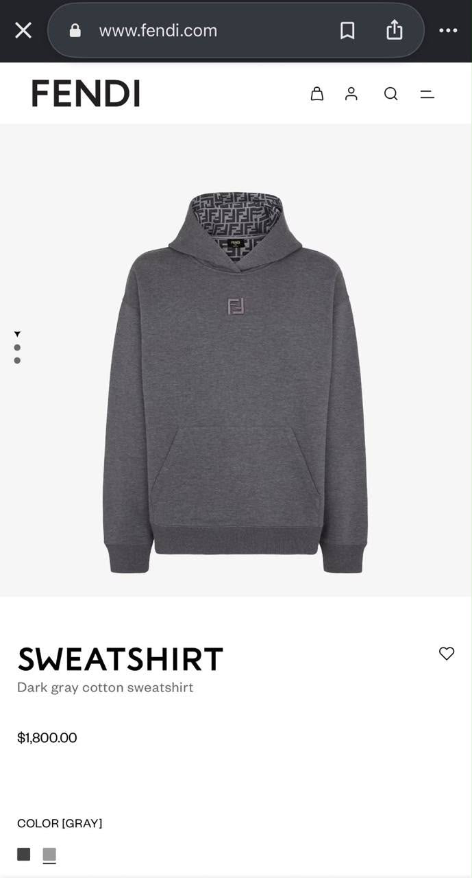 Fendi Pullover Hoodie