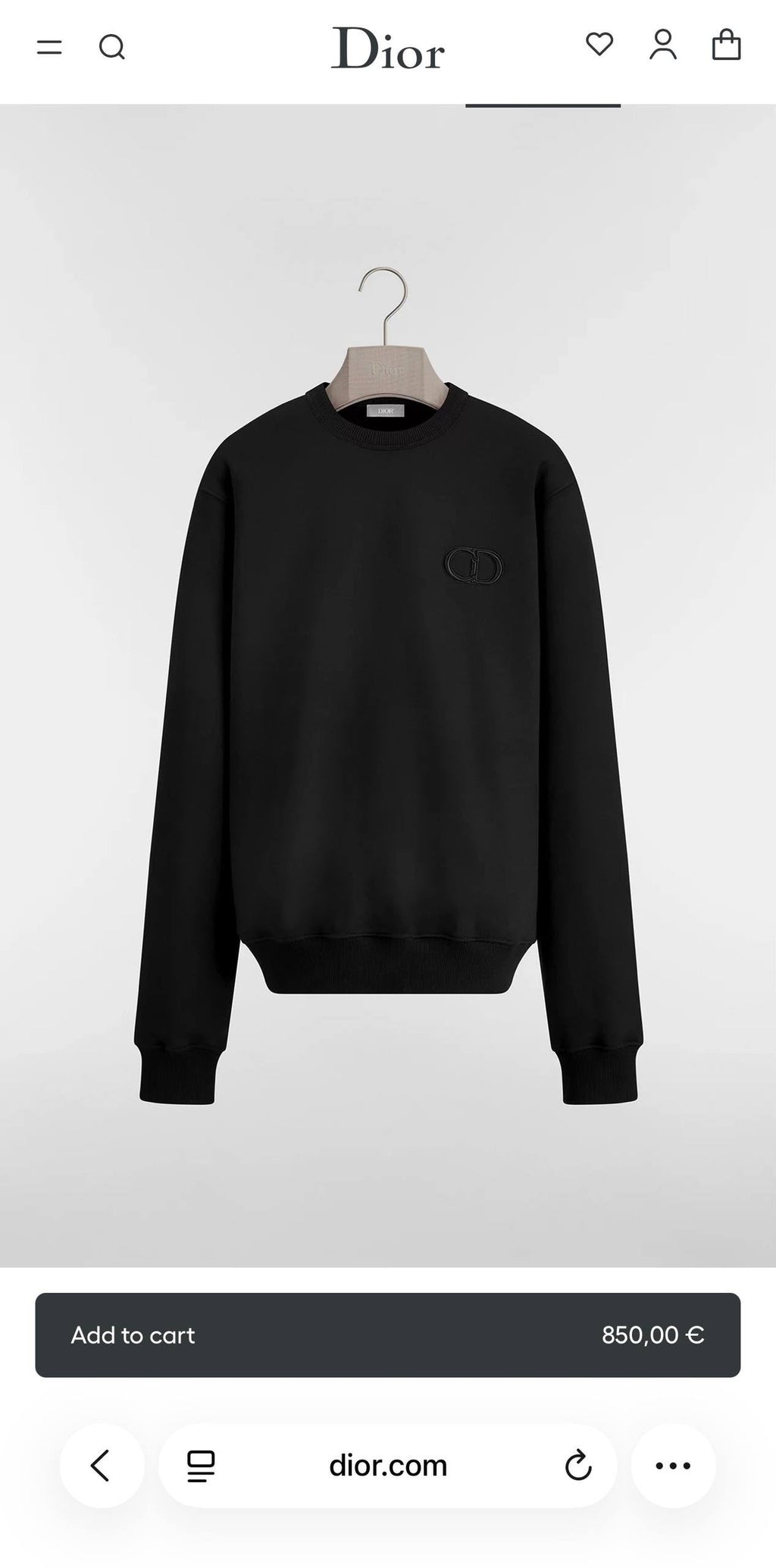 Dior Crewneck Sweatshirt
