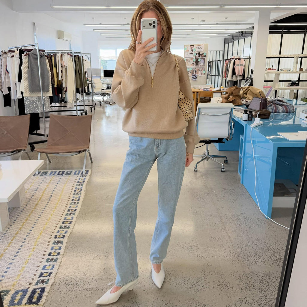 Chanel Half-Zip CC Logo Knit Sweater & Shoulder Bag Collection