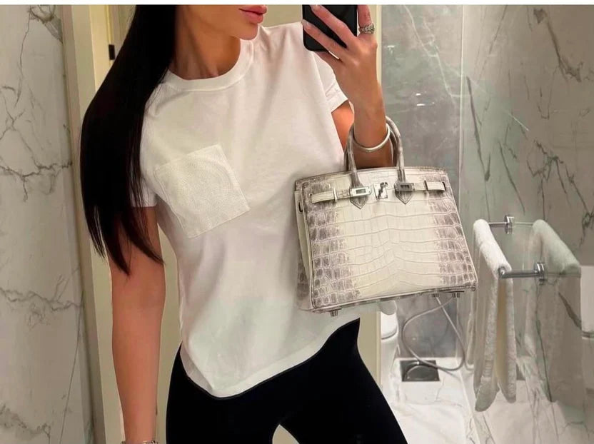 Hermes Embroidered Pocket T-Shirt
