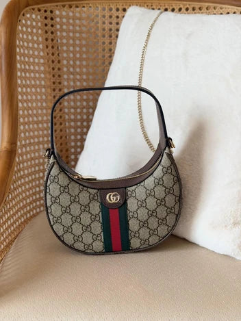 Gucci GG Marmont Half-Moon-Shaped Mini Bag