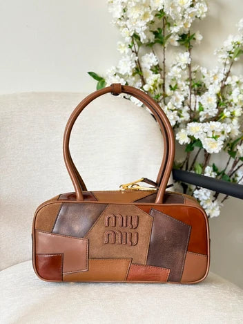 Miu Miu Leather Patchwork Beau Bag
