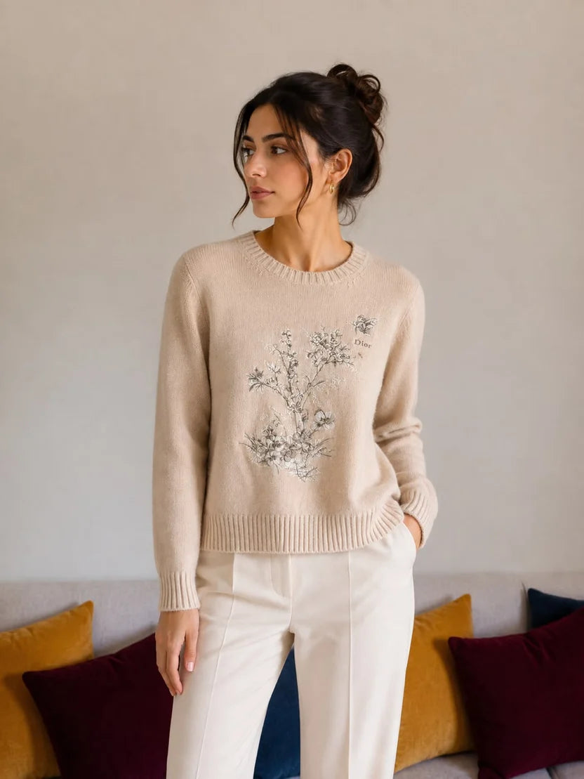Dior iviera Embroidered Sweater