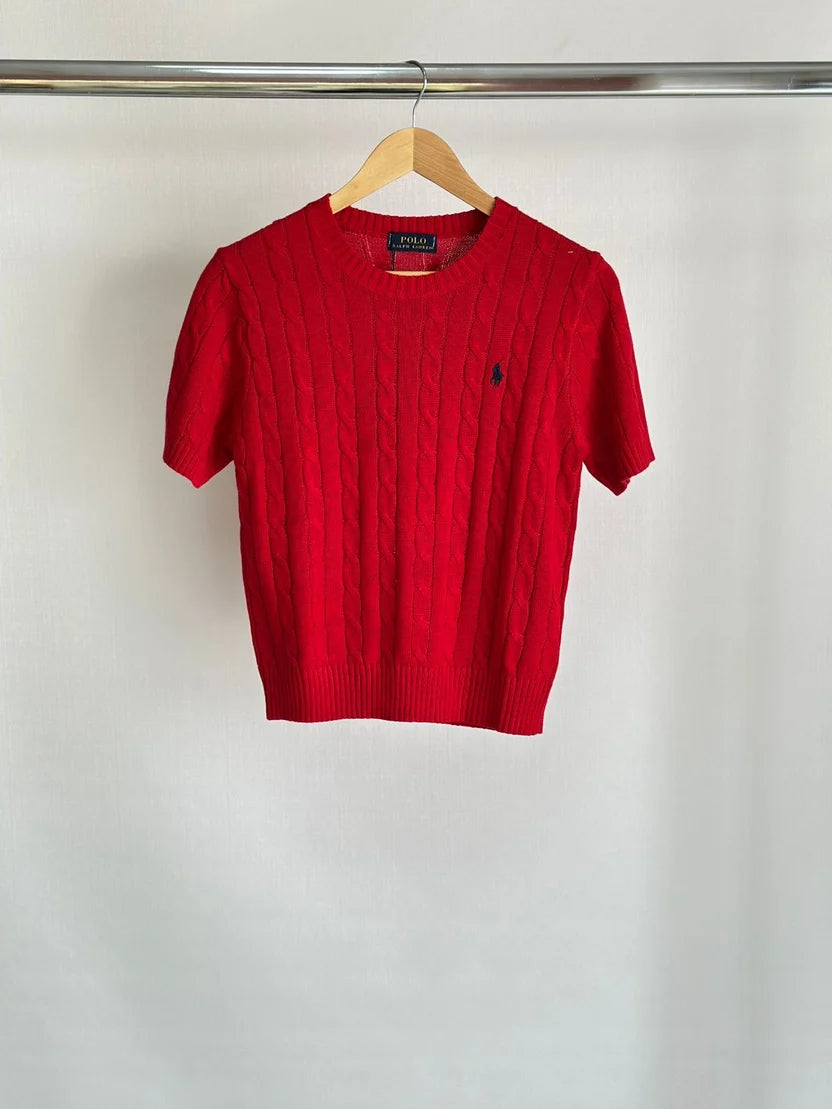 Polo Ralph Lauren Cable-Knit Short-Sleeve Jumper