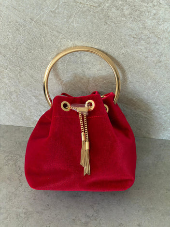 Jimmy Choo Bon Bon Velvet Bag