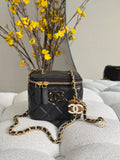 Chanel Quilted Lambskin Pearl Crush Mini Vanity Case