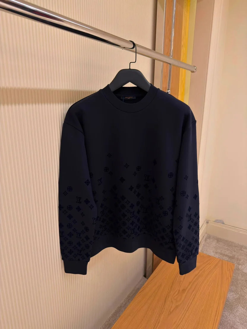 Louis Vuitton Monogram Mix Cashmere Crewneck