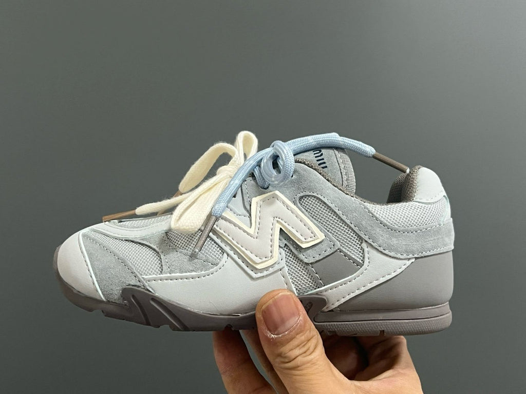 Miu Miu Kids Double Lace Sneakers