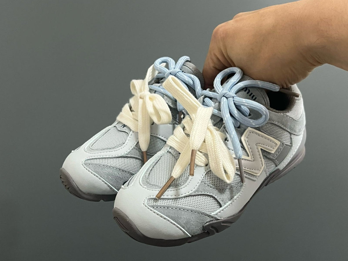 Miu Miu Kids Double Lace Sneakers