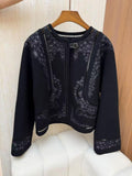 Hermès — Embroidered Openwork Jacket — Écru / Ivory.