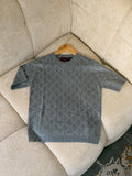 Gucci — GG Crystal-Embellished Short-Sleeve Knit Sweater