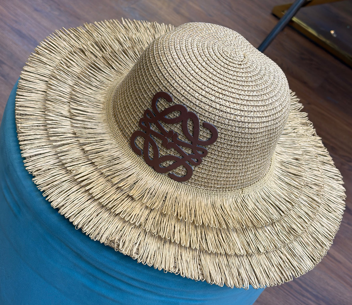 LOEWE Fringed Anagram Hat