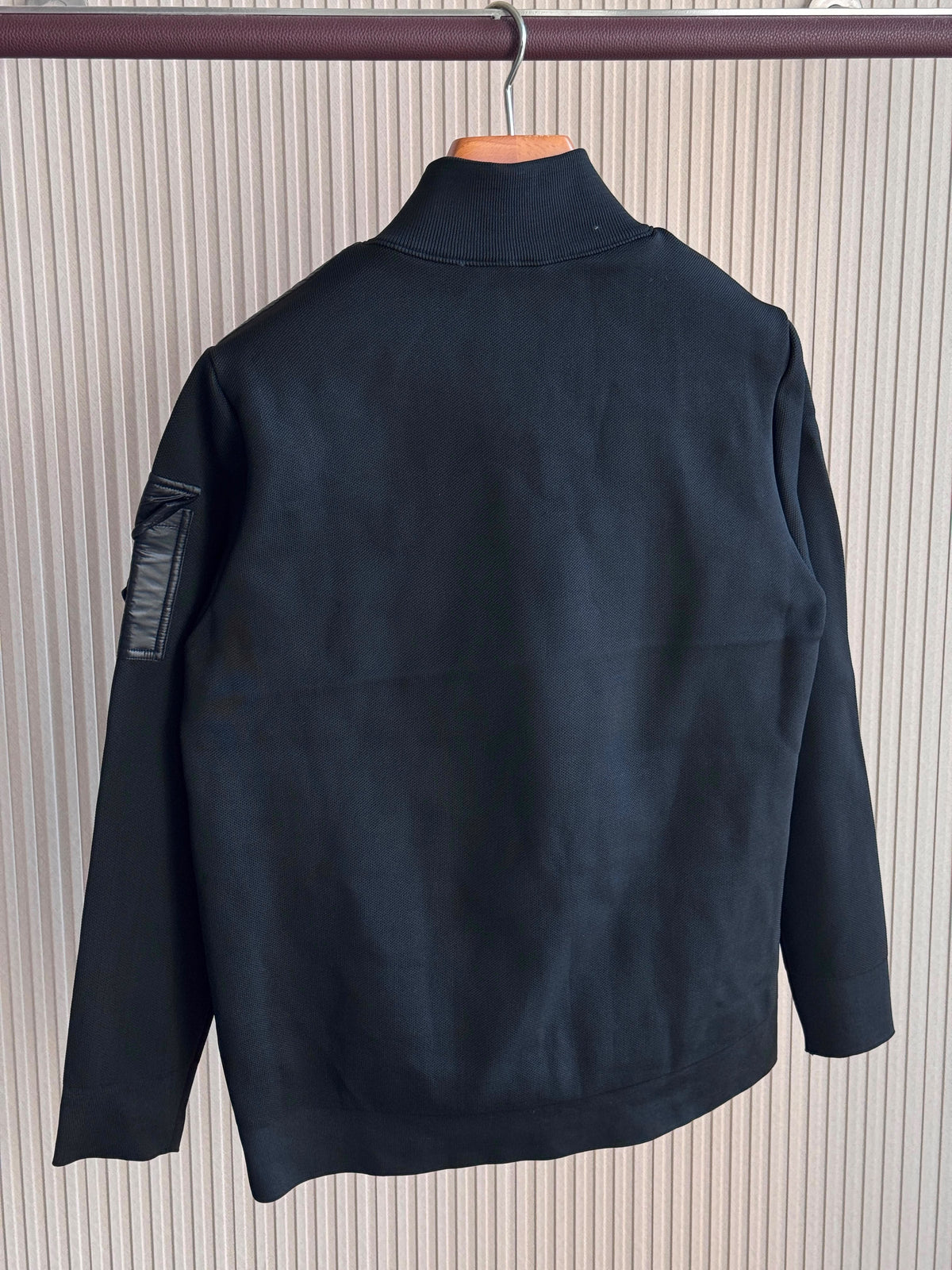 MONCLER Black Hybrid Zip Jacket