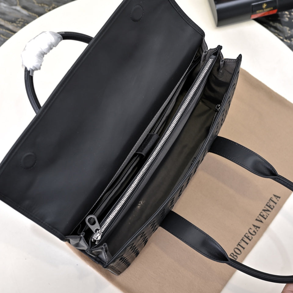 Bottega Woven Flap Work Bag