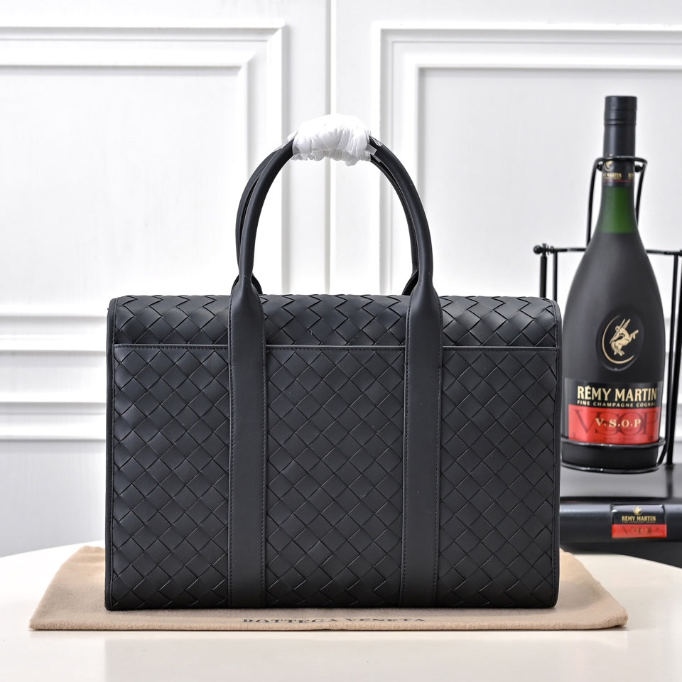 Bottega Woven Flap Work Bag