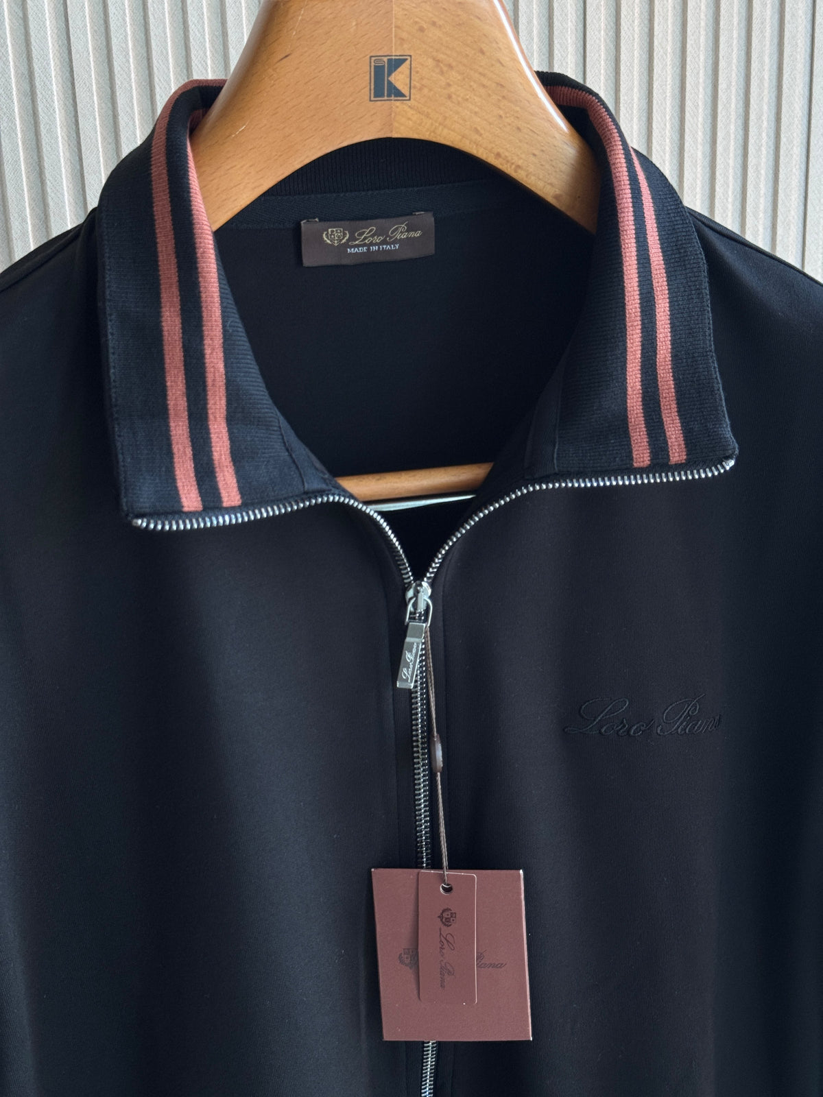 Loro Piana Striped Collar Jacket and Trouser Set