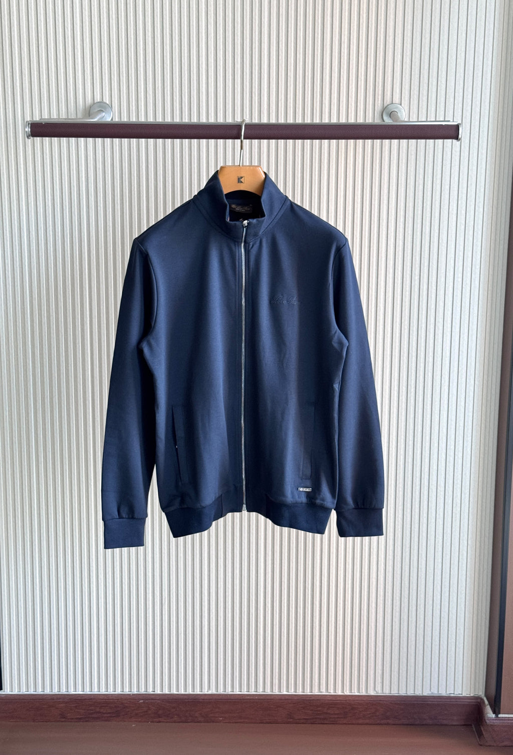 Loro Piana Striped Collar Jacket and Trouser Set