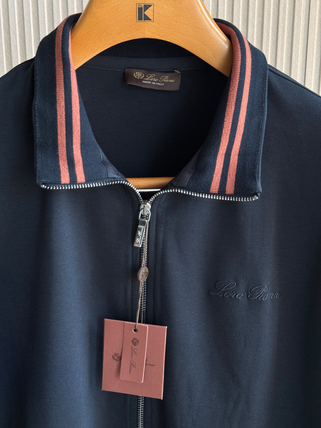 Loro Piana Striped Collar Jacket and Trouser Set