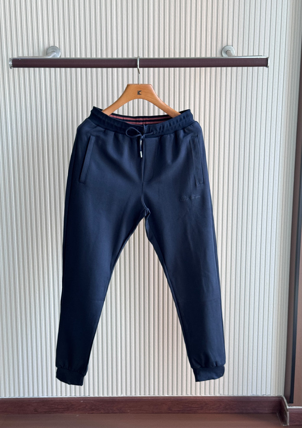 Loro Piana Striped Collar Jacket and Trouser Set