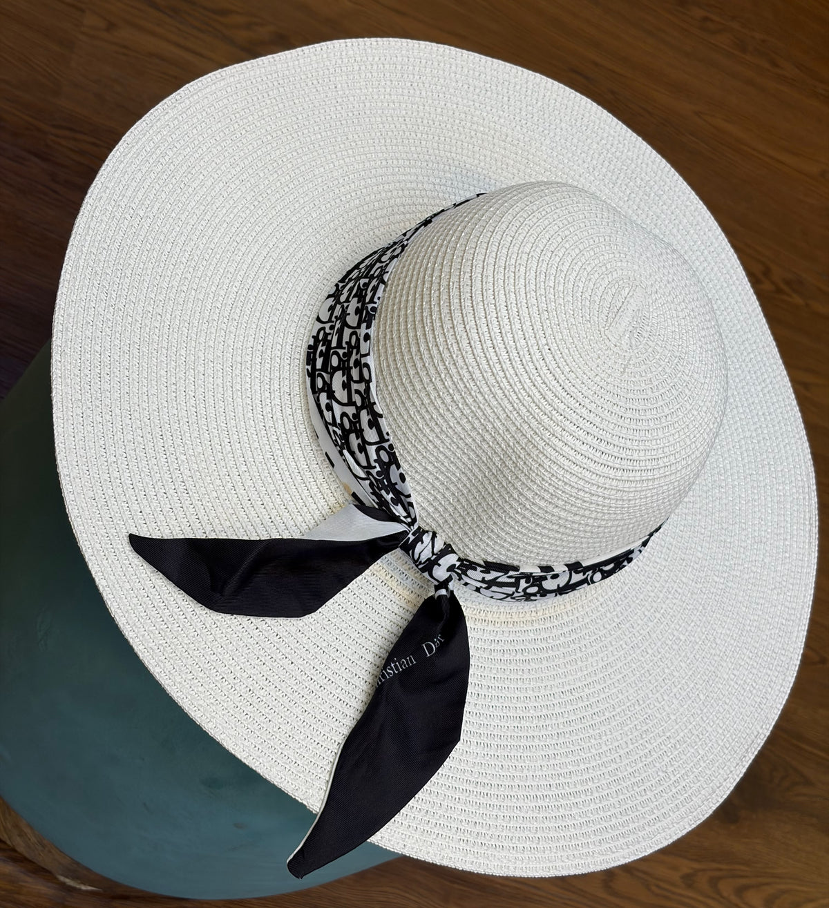Dior Wide Brim Bow Hat