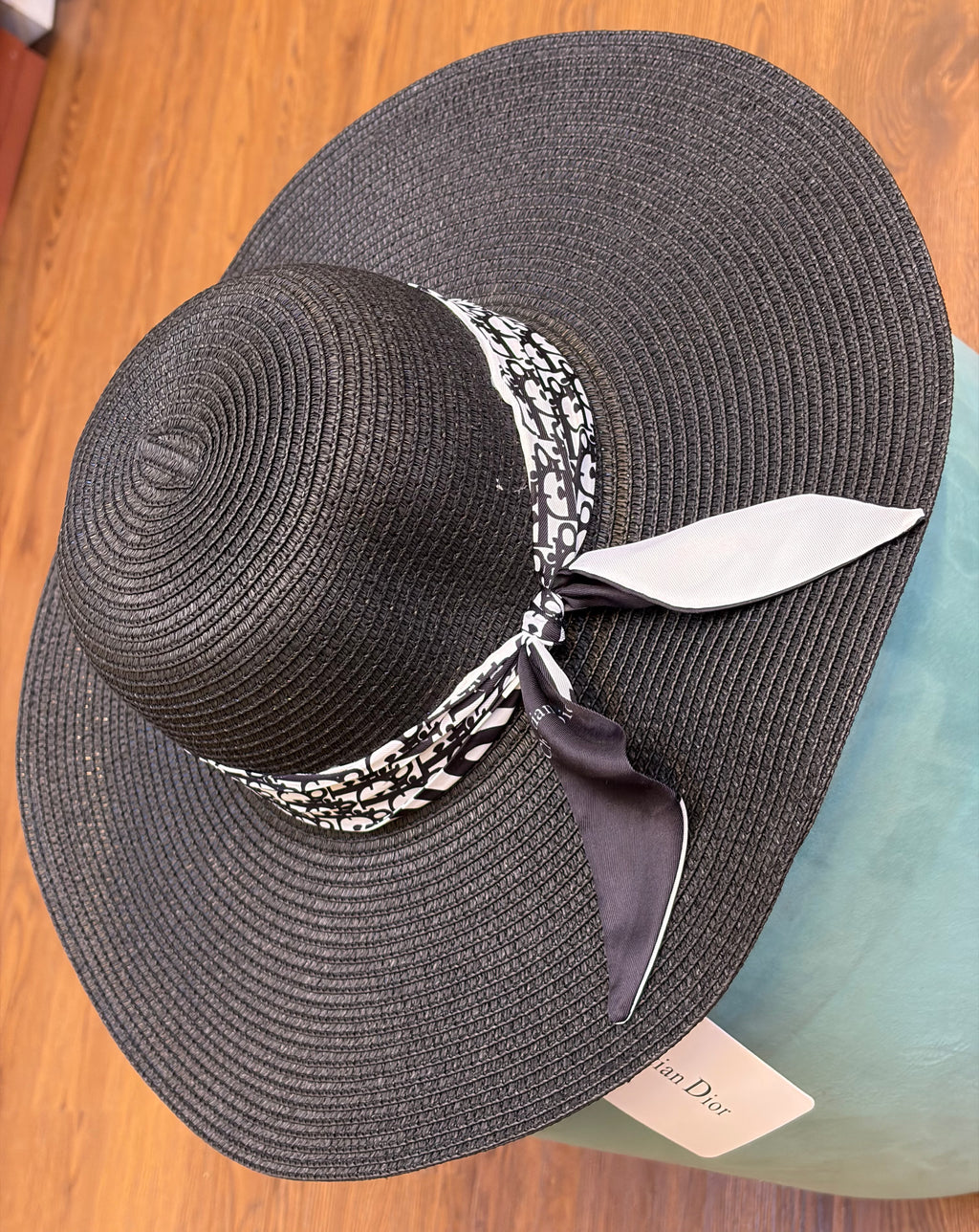Dior Wide Brim Bow Hat