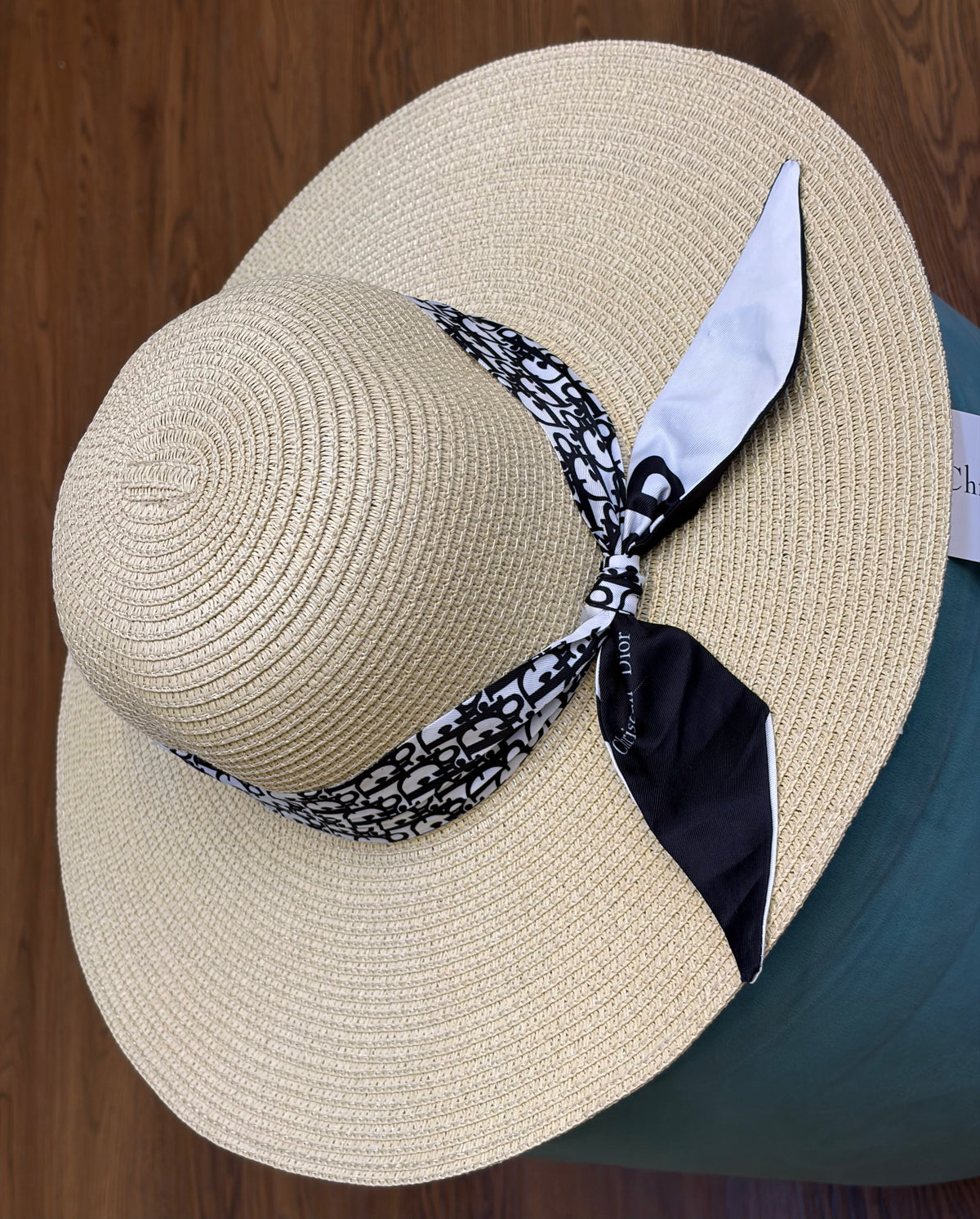 Dior Wide Brim Bow Hat