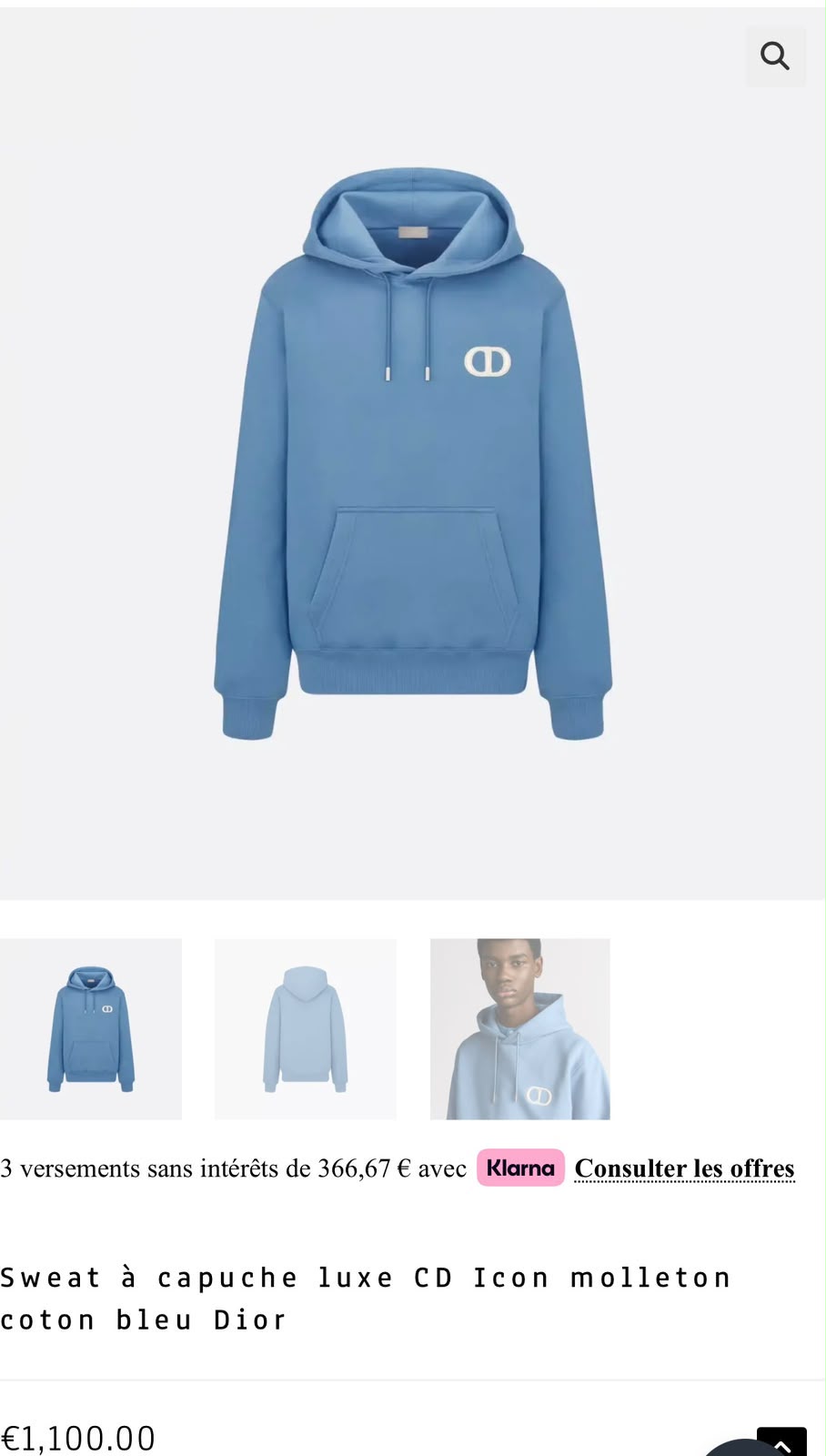 Dior CD Logo Pullover Hoodie