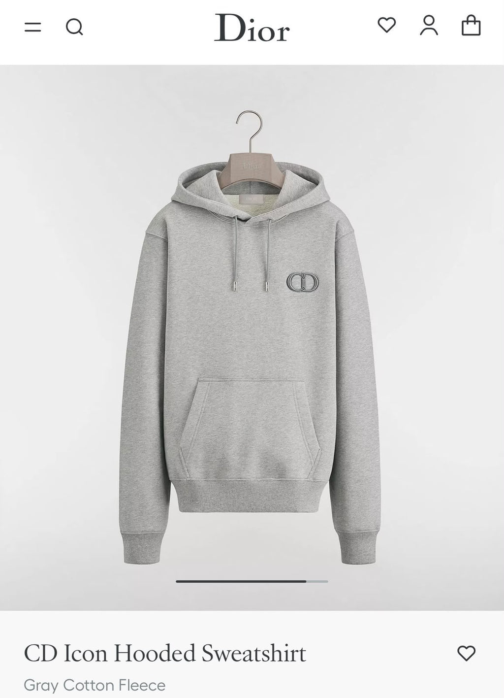 Dior CD Logo Pullover Hoodie