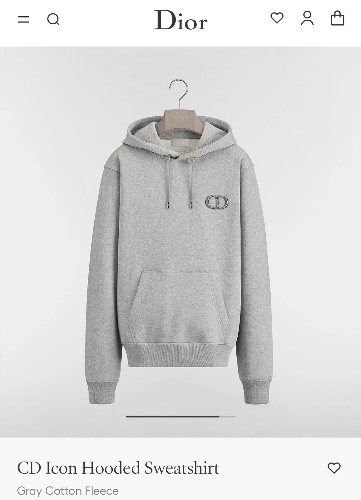Dior CD Logo Pullover Hoodie