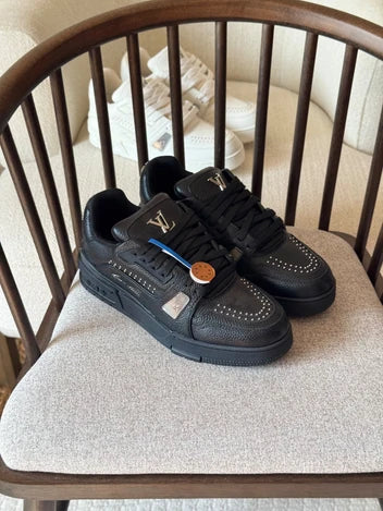 Louis Vuitton LV Trainer Sneakers with Strass Stud Accents