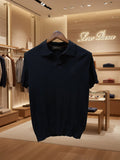 Loro Piana Open Neck Short Sleeve Polo