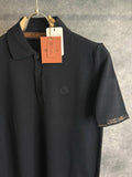 Loro Piana Script Cuff Button Polo