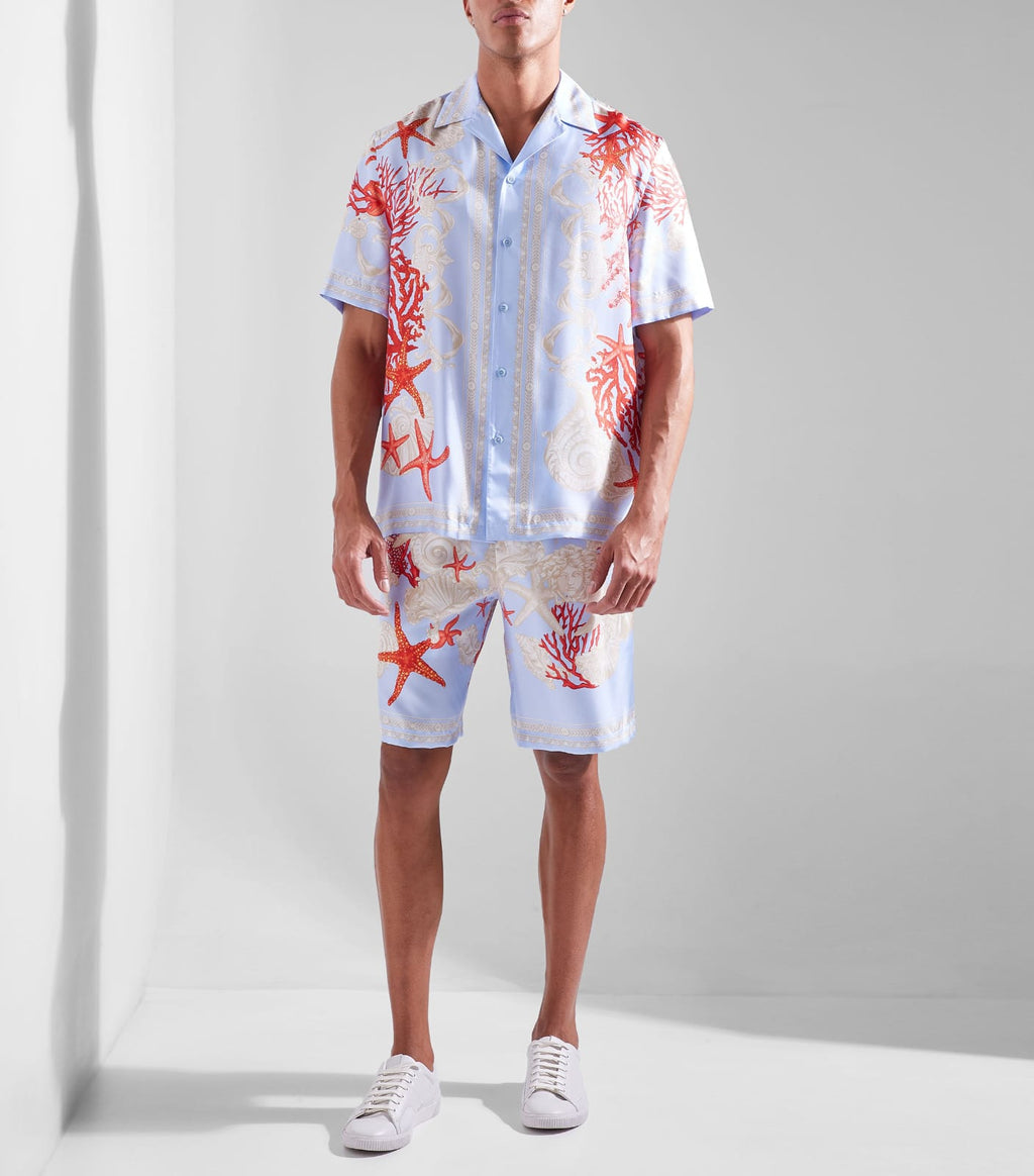 VERSACE Coral Starfish Shirt Shorts Set