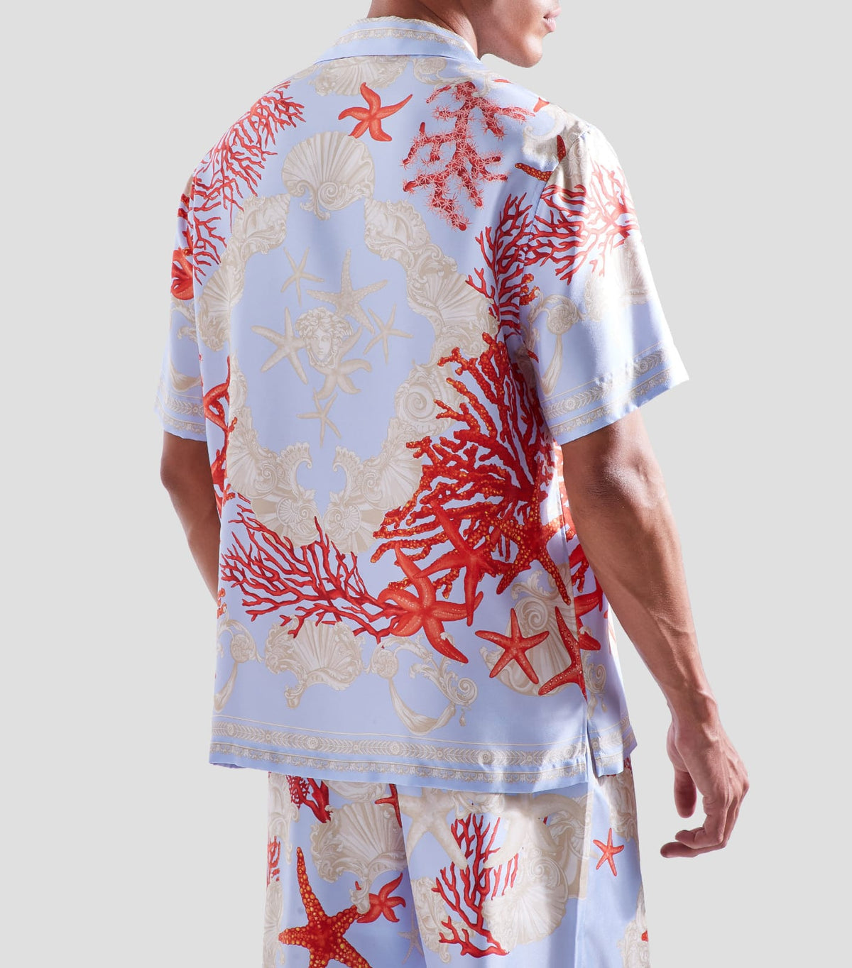 VERSACE Coral Starfish Shirt Shorts Set