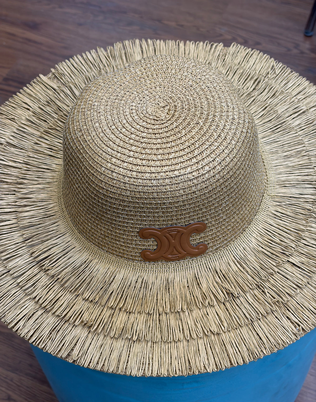 CELINE Fringed Straw Hat