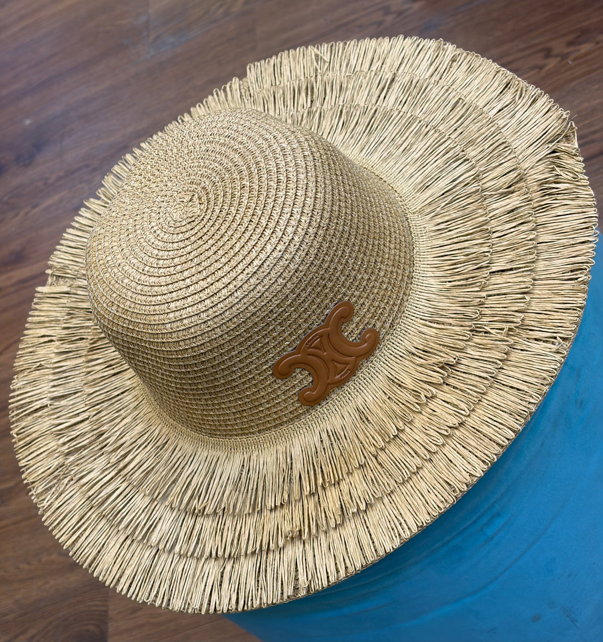CELINE Fringed Straw Hat