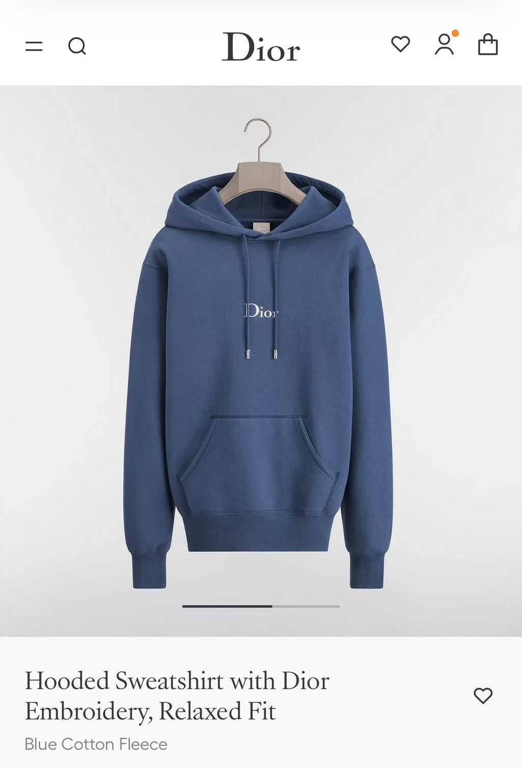 Dior Lettered Pullover Hoodie