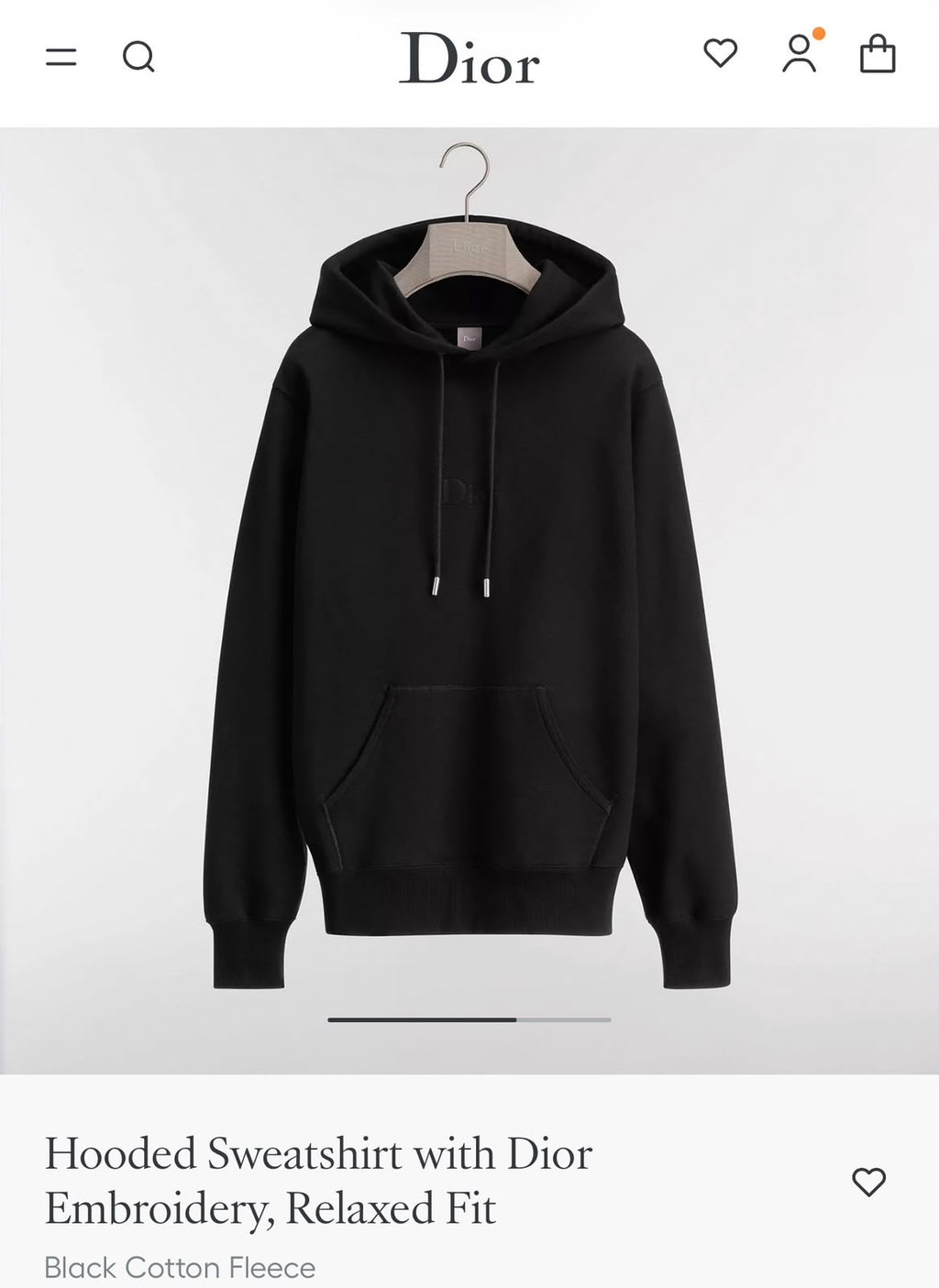 Dior Lettered Pullover Hoodie