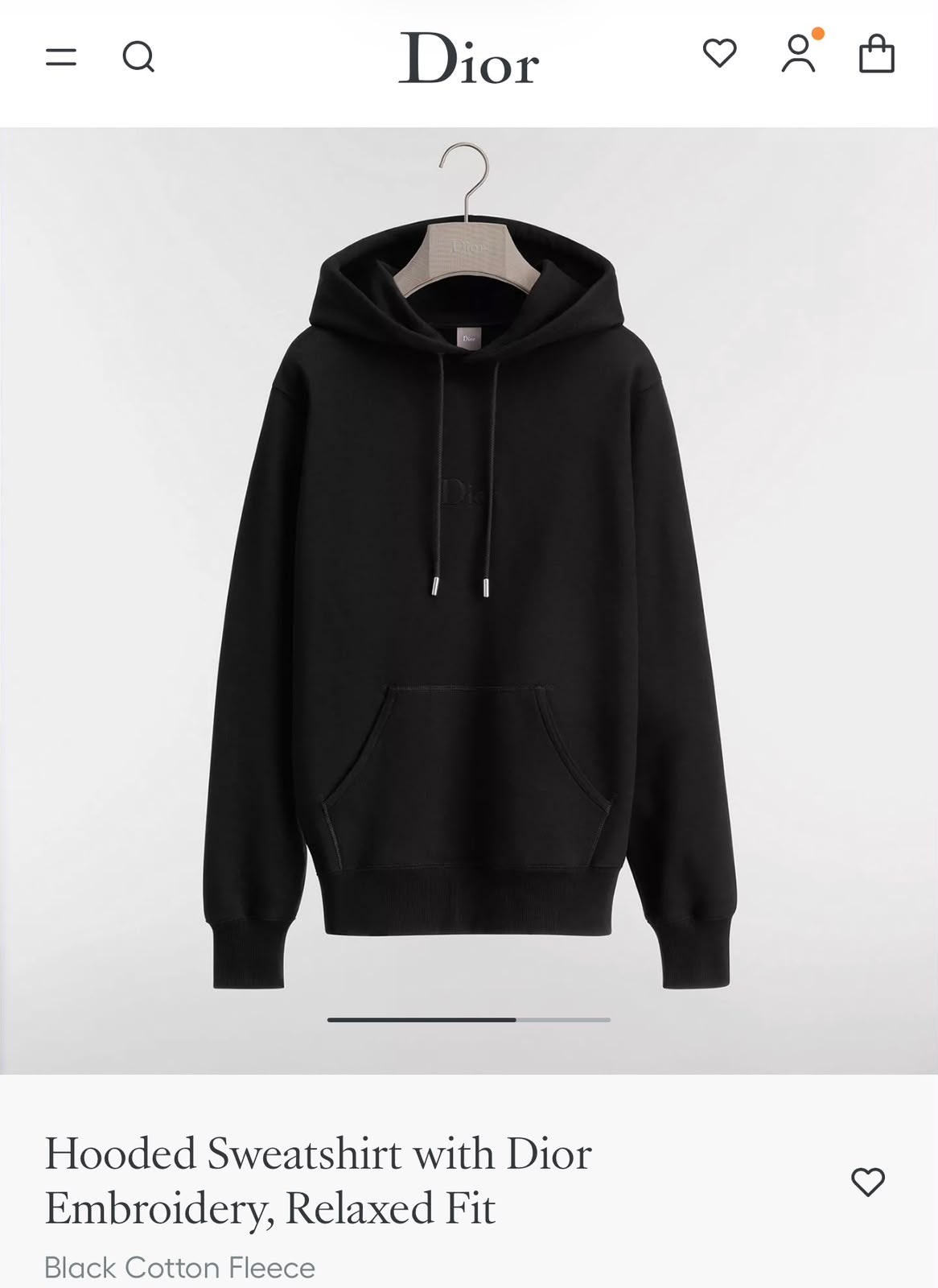 Dior Lettered Pullover Hoodie