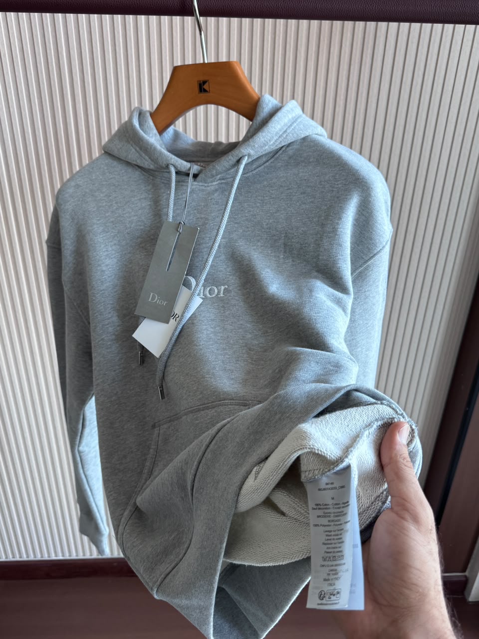 Dior Lettered Pullover Hoodie