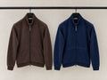 MONCLER Ribbed Collar Zip Sweatshirt
