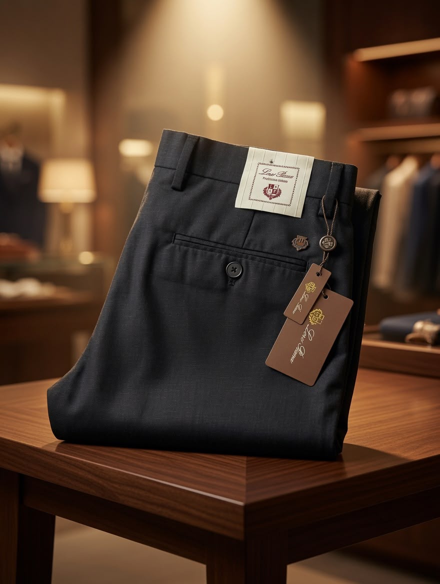 Loro Piana Crest Button Pocket Trousers