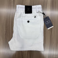 Zegna White Button Pocket Trousers
