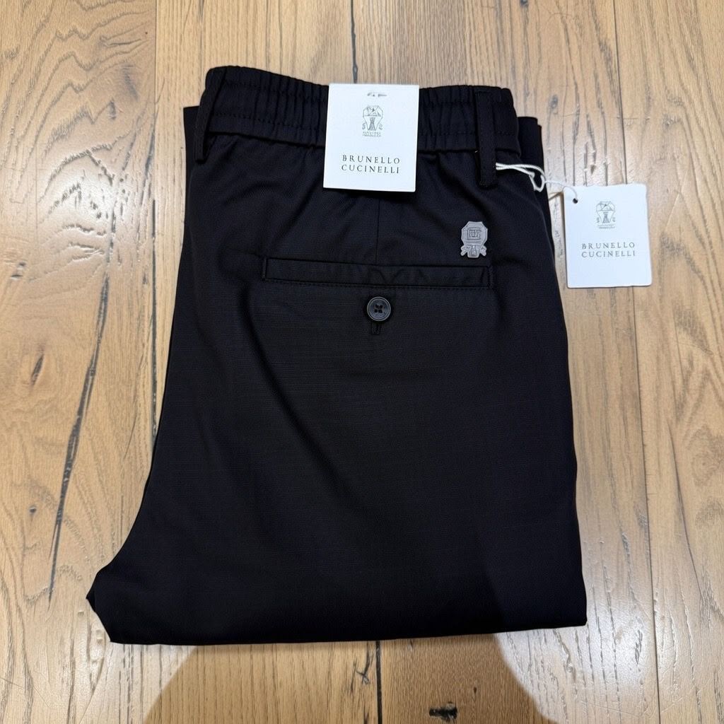 Brunello Cucinelli Crest Elastic Waist Trousers