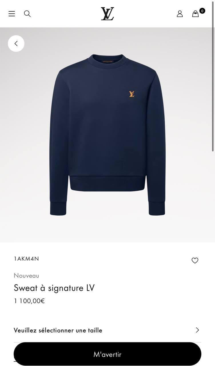 LV Small Logo Crewneck