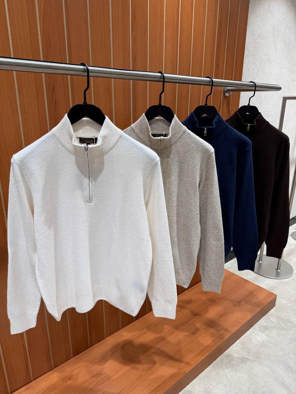 Loro Piana Knit Half Zip Pullover