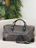 Goyard Pattern Travel Duffel
