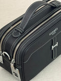 Hermes Contrast Stitch Double Zip Bag